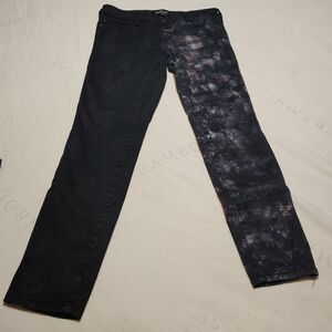 Royal Bones Jeans with Union Jack Pattern Size 13 Not 12